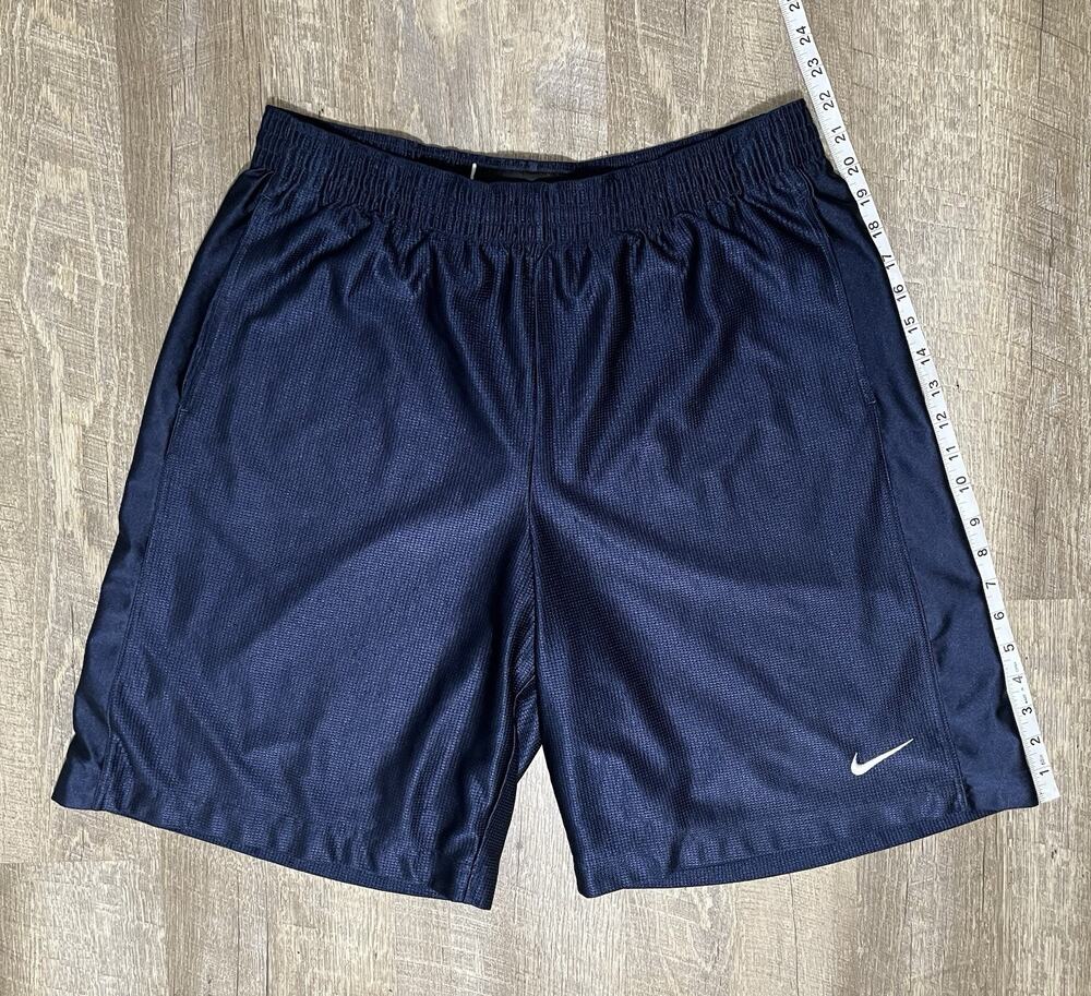 Nike Basketball Shorts Dazzle Men’s Size XL Blue Shiny Y2K